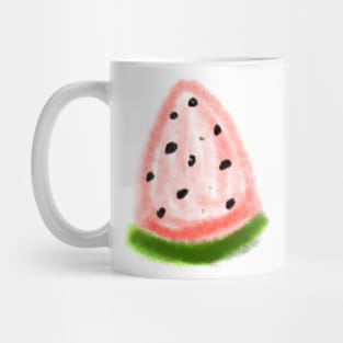 Red watercolor watermelon abstract art Mug